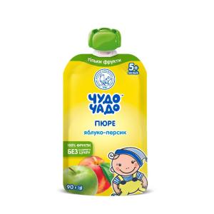 ЧУДО-ЧАДО Пюре яблоко-персик 90гр